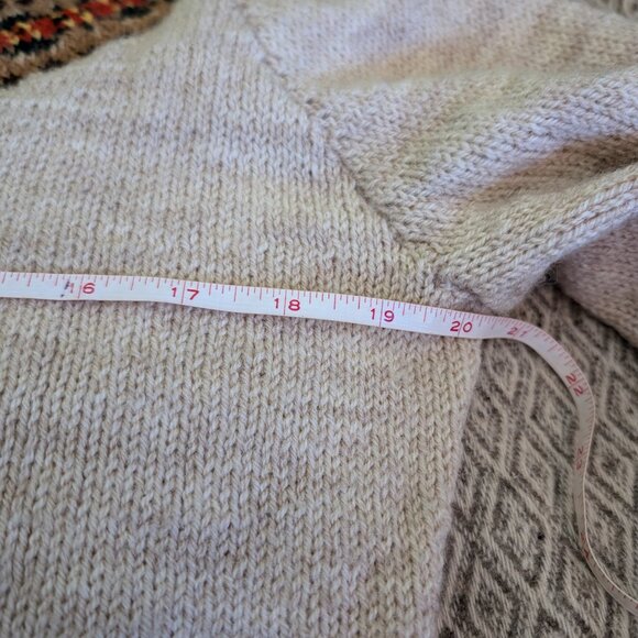 Hand knit homemade sweater cottagecore medium handmade - Picture 3 of 8